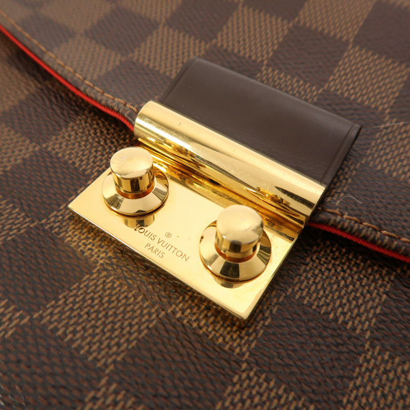 LOUIS VUITTON Damier Croisette金扣手挽肩背兩用袋-8
