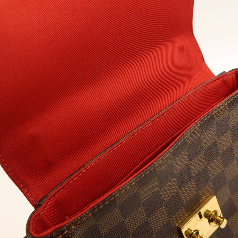 LOUIS VUITTON Damier Croisette金扣手挽肩背兩用袋-14