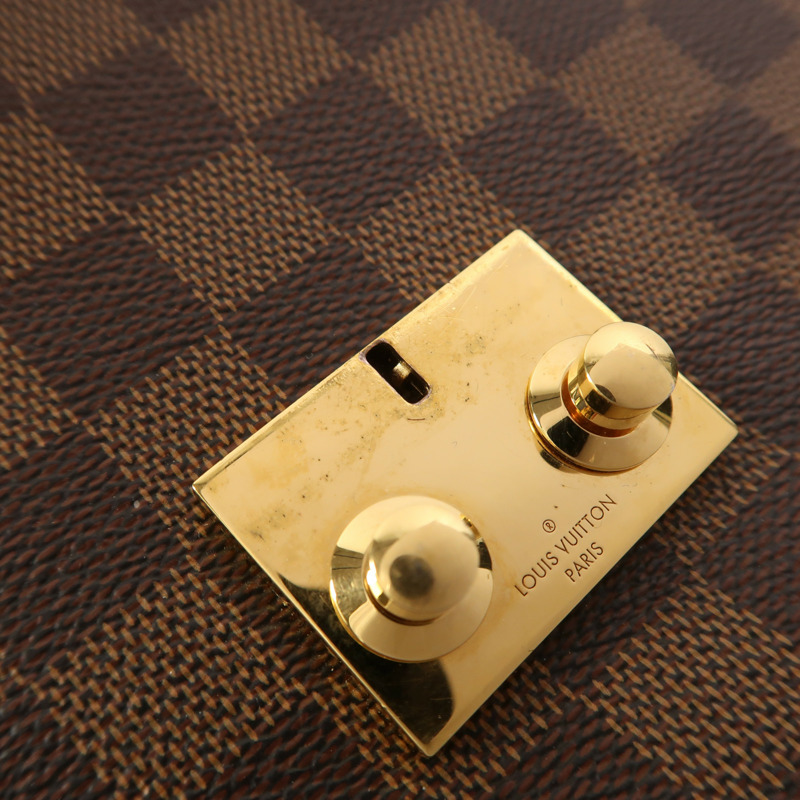 LOUIS VUITTON Damier Croisette金扣手挽肩背兩用袋-15