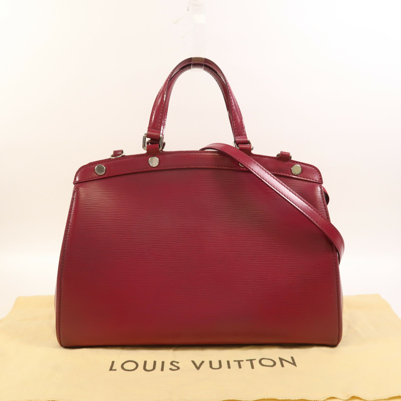 LOUIS VUITTON Epi Brea MM銀扣手挽肩背兩用袋-8