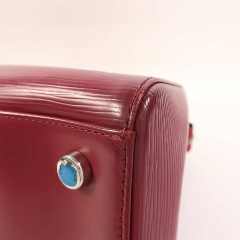 LOUIS VUITTON Epi Brea MM銀扣手挽肩背兩用袋-9