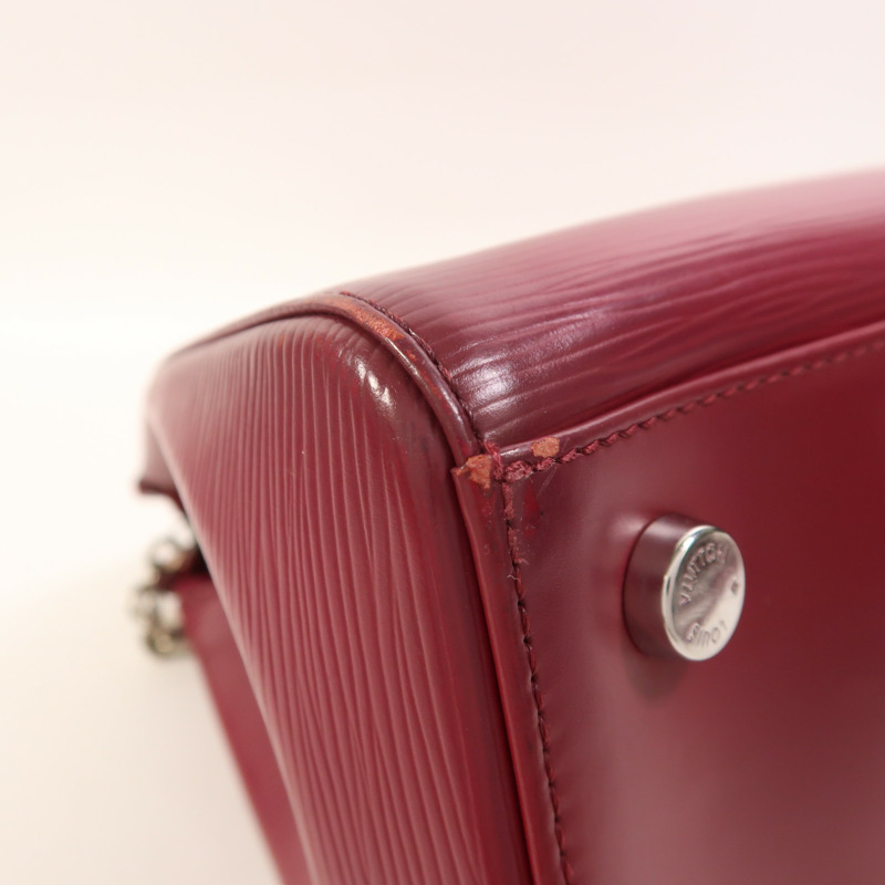 LOUIS VUITTON Epi Brea MM銀扣手挽肩背兩用袋-10