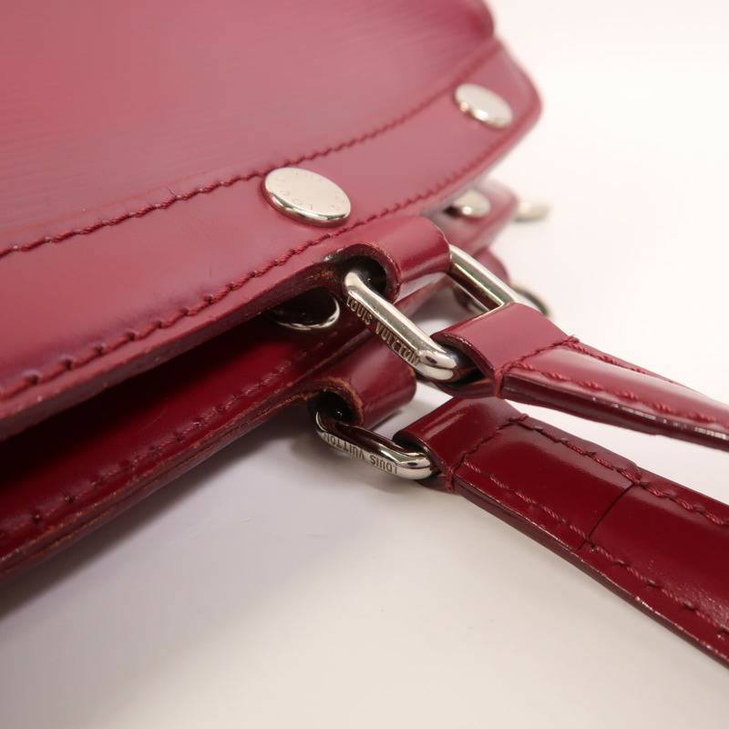 LOUIS VUITTON Epi Brea MM銀扣手挽肩背兩用袋-14