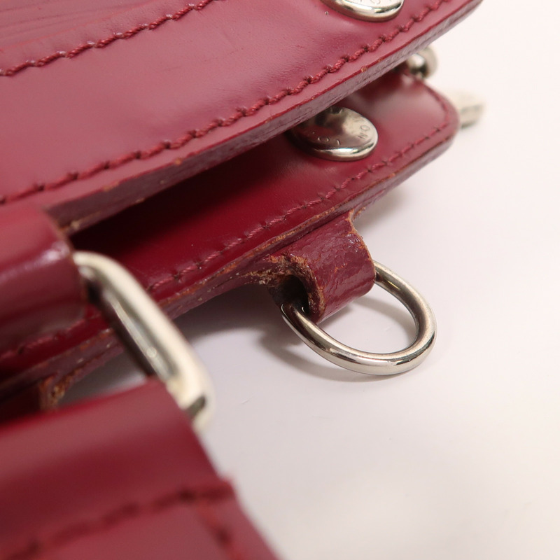 LOUIS VUITTON Epi Brea MM銀扣手挽肩背兩用袋-15