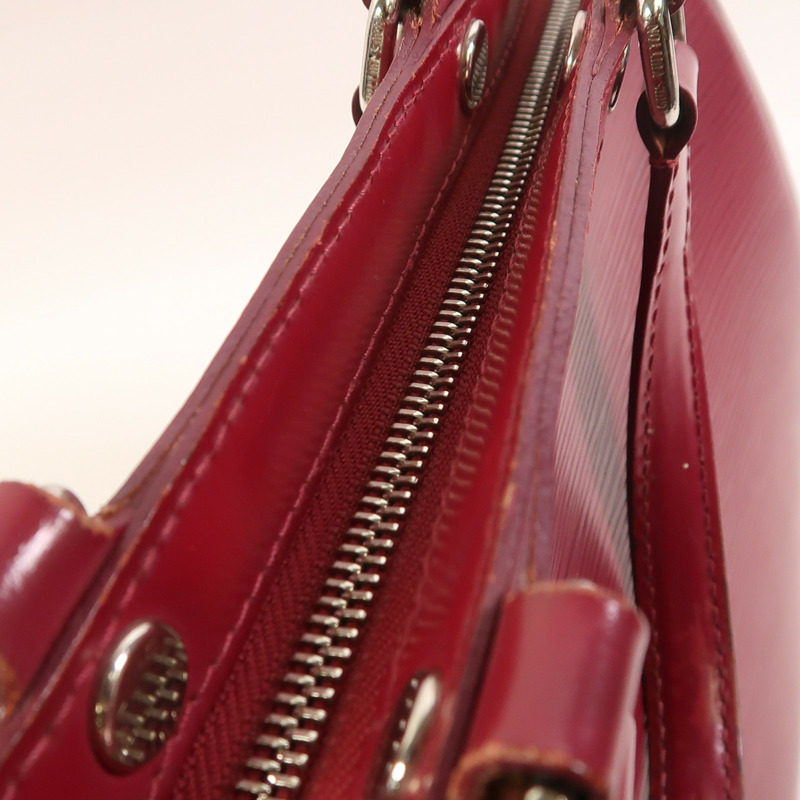 LOUIS VUITTON Epi Brea MM銀扣手挽肩背兩用袋-17