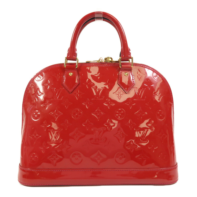 LOUIS VUITTON Monogram Vernis Alma PM金扣手挽袋-1