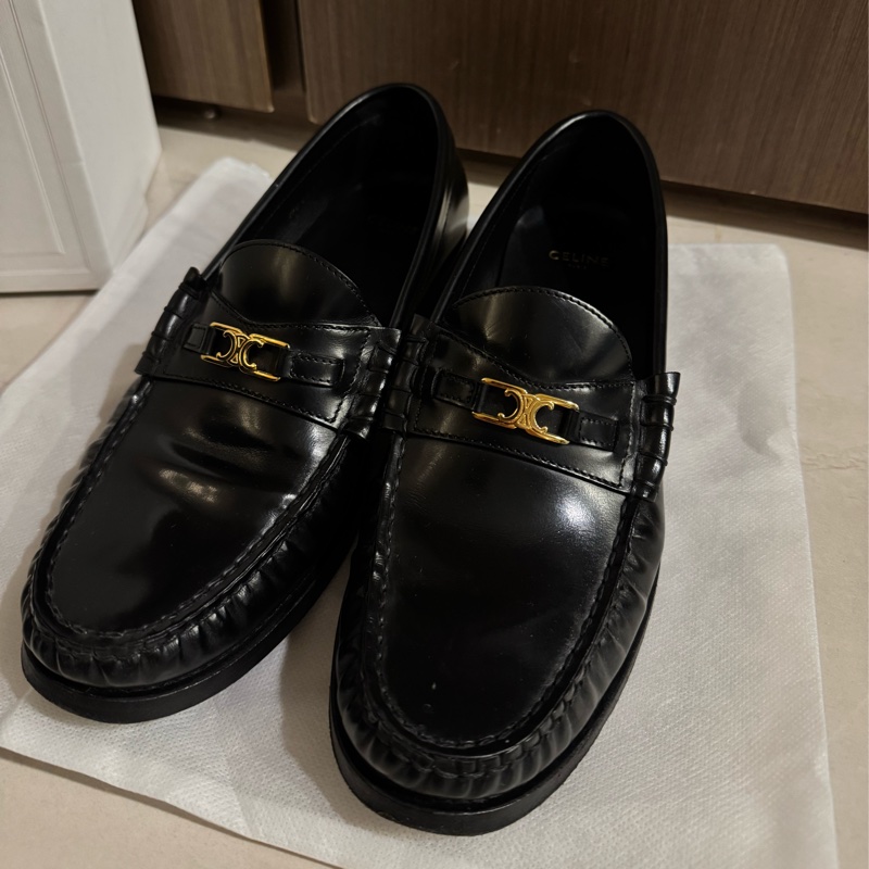 Celine 黑色樂福鞋-1