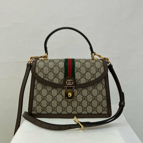 Gucci烏木色Ophidia Top Handle手提包