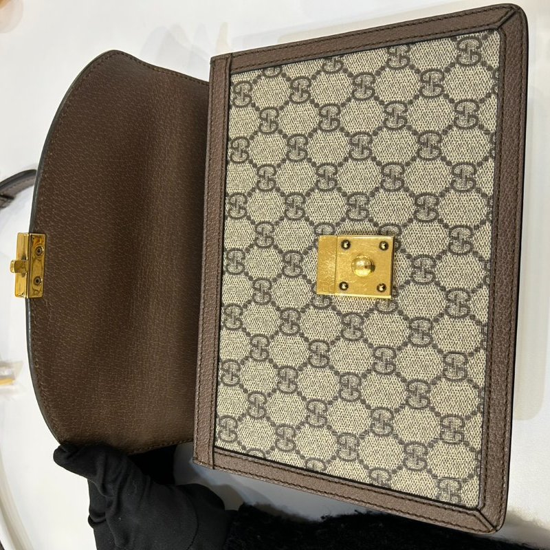 Gucci烏木色Ophidia Top Handle手提包-8