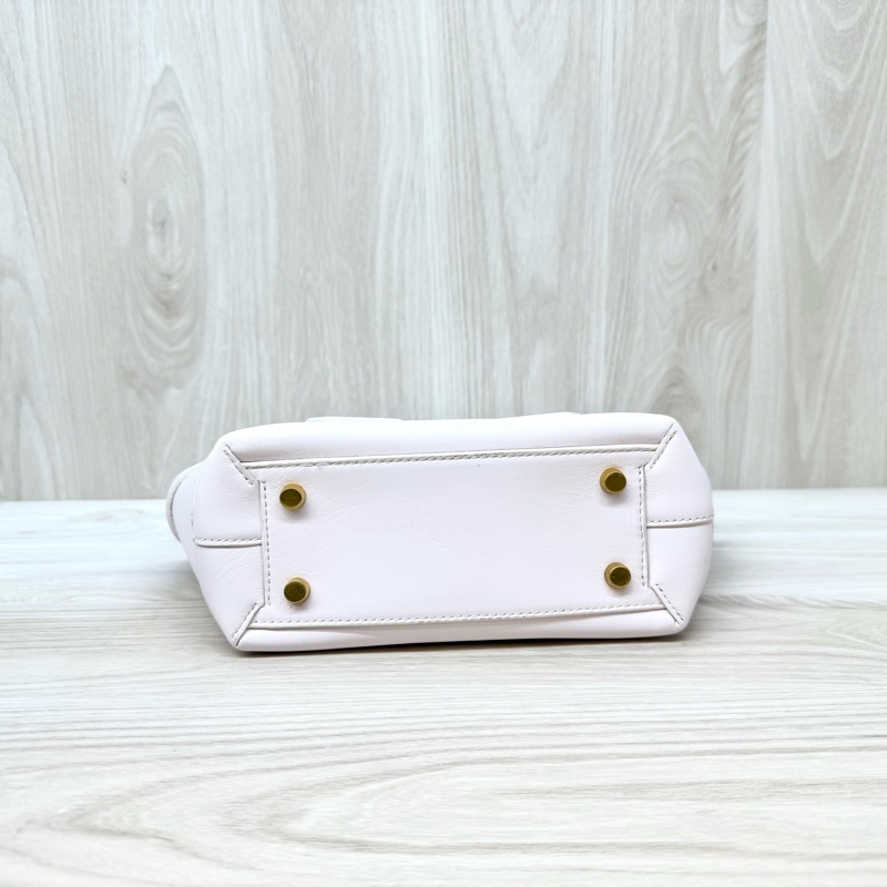 BV 淡粉牛皮大編織手提斜背MiniArco29 600606-4