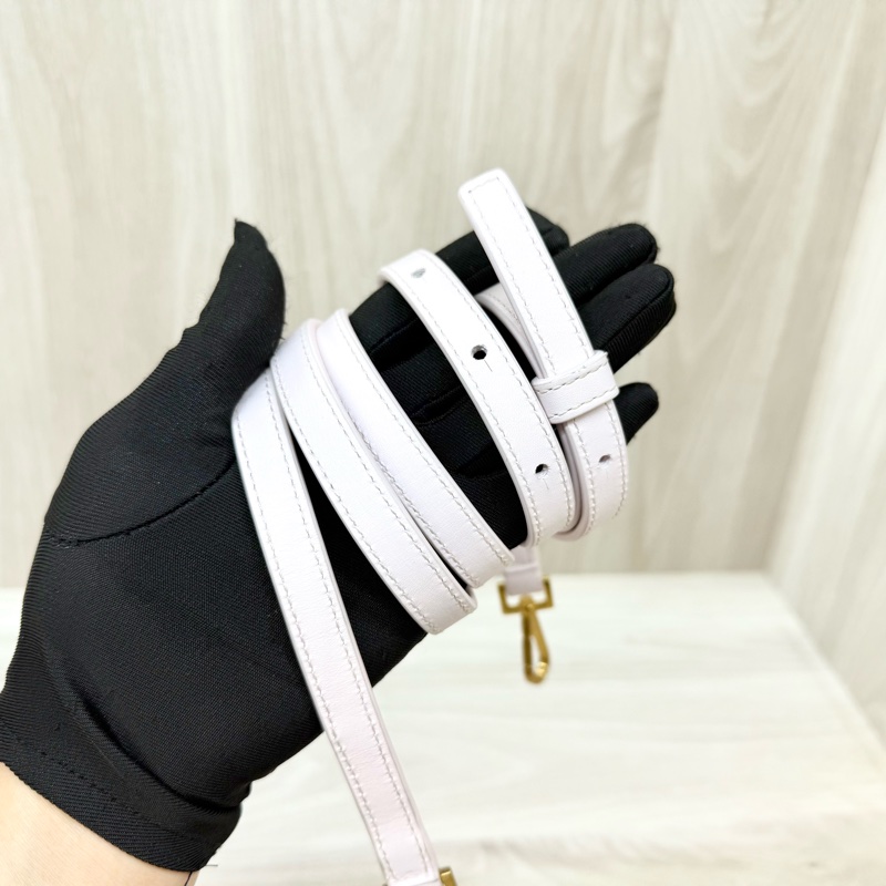 BV 淡粉牛皮大編織手提斜背MiniArco29 600606-7