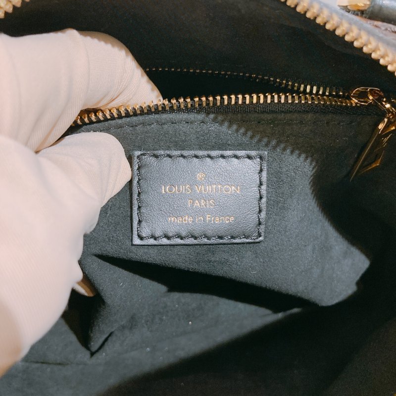 TW4685 Louis Vuitton 路易威登 金扣手挽肩背兩用袋棕色 Petite Malle Souple Canvas Monogram x GHW-16