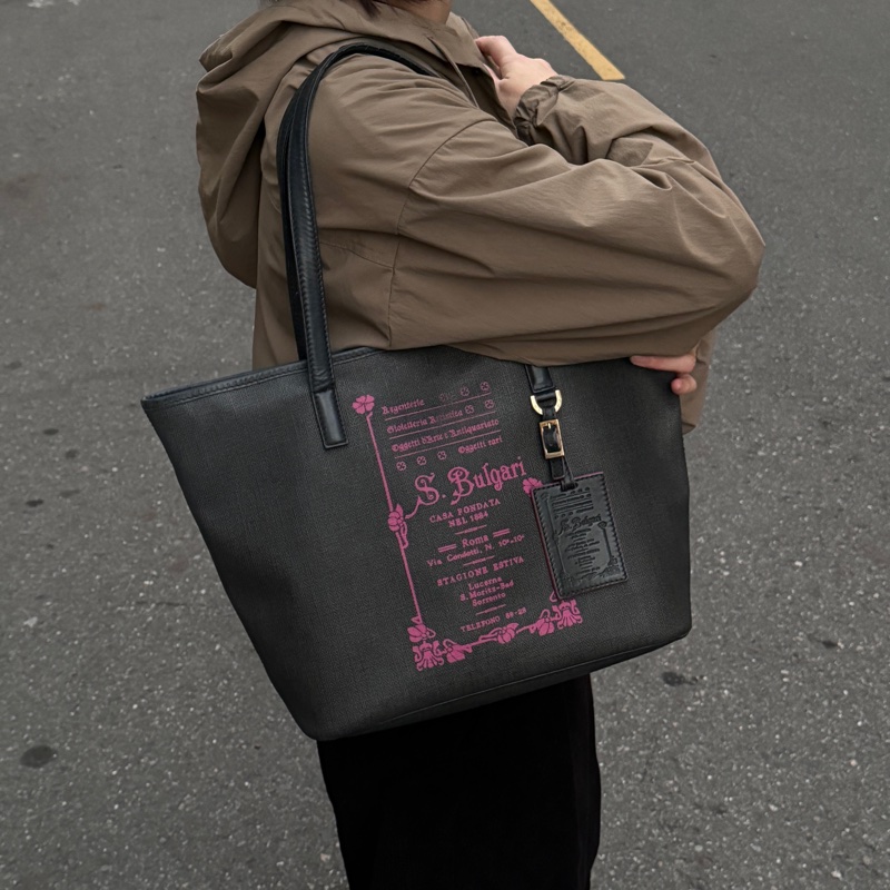 【極稀有美包🎁】 BVLGARI 寶格麗 貴婦包 托特包 絕版稀有品-4