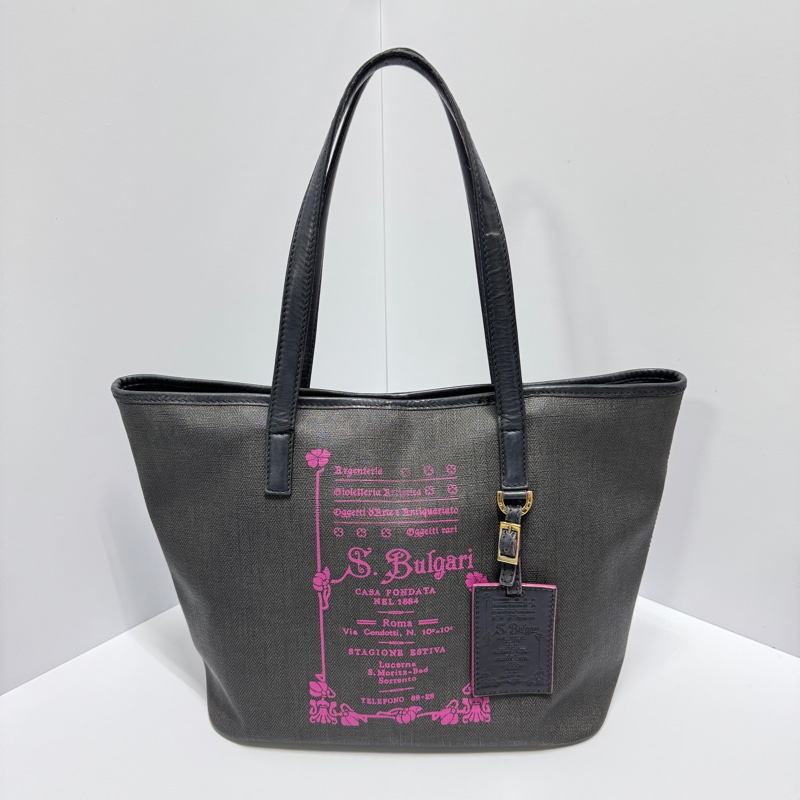 【極稀有美包🎁】 BVLGARI 寶格麗 貴婦包 托特包 絕版稀有品-5
