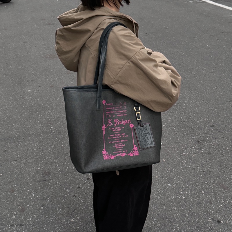 【極稀有美包🎁】 BVLGARI 寶格麗 貴婦包 托特包 絕版稀有品-18