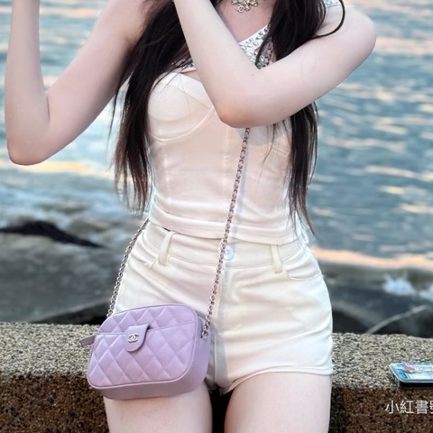 CHANEL 24p相機包 荔枝皮絕美紫色💜 稀有 全新品