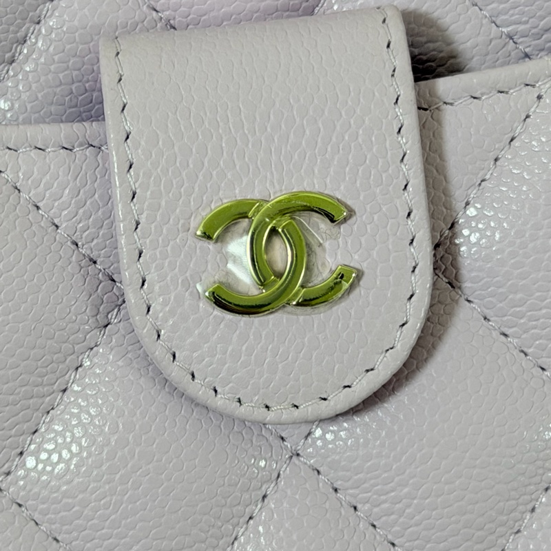 CHANEL 24p相機包 荔枝皮絕美紫色💜 稀有 全新品-16