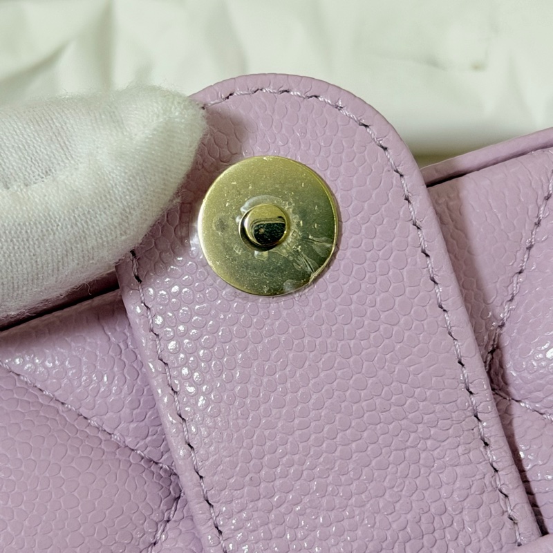 CHANEL 24p相機包 荔枝皮絕美紫色💜 稀有 全新品-22