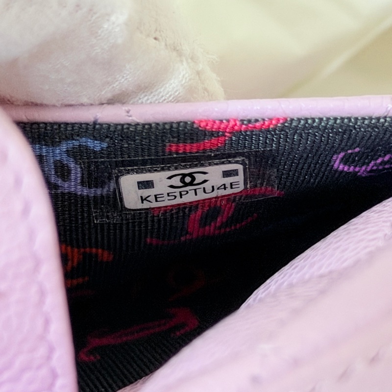 CHANEL 24p相機包 荔枝皮絕美紫色💜 稀有 全新品-23