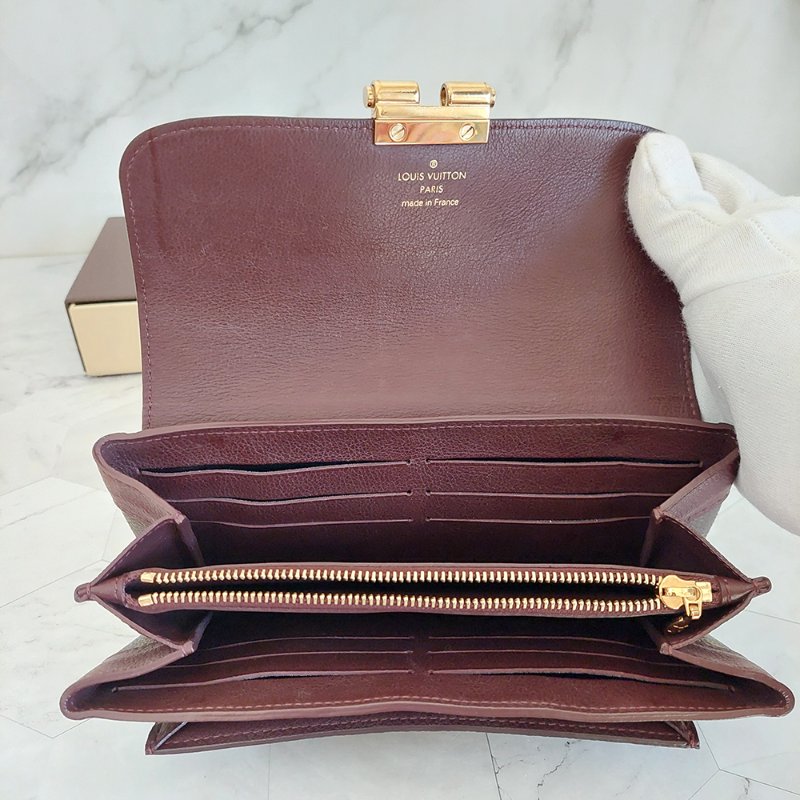 LV M60362 ELYSEE 經典花紋復古精緻S鎖扣長夾~ 二手-2