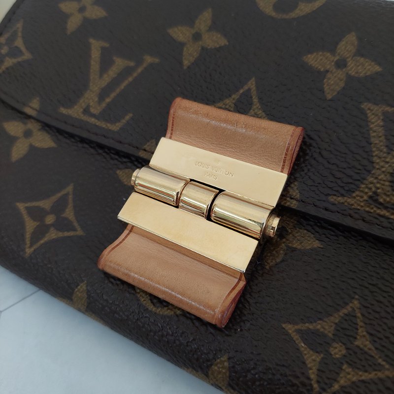 LV M60362 ELYSEE 經典花紋復古精緻S鎖扣長夾~ 二手-6