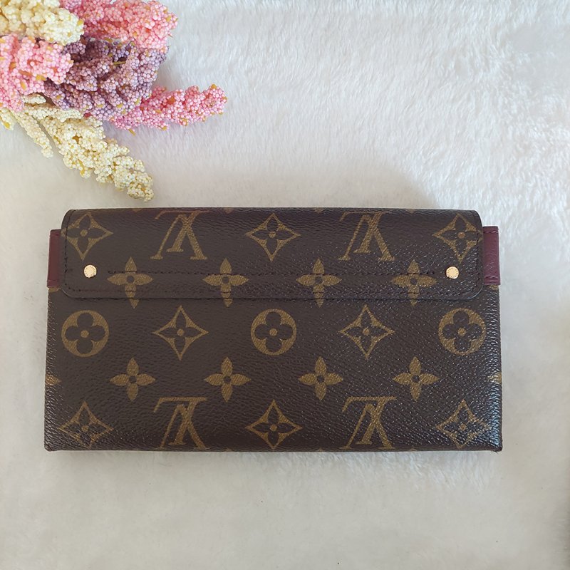 LV M60362 ELYSEE 經典花紋復古精緻S鎖扣長夾~ 二手-20