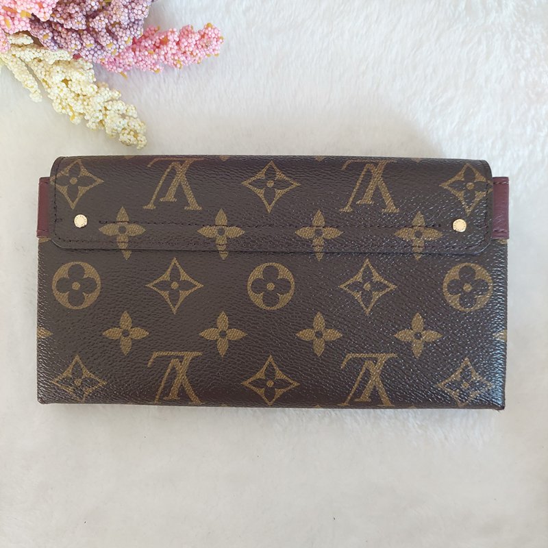 LV M60362 ELYSEE 經典花紋復古精緻S鎖扣長夾~ 二手-21