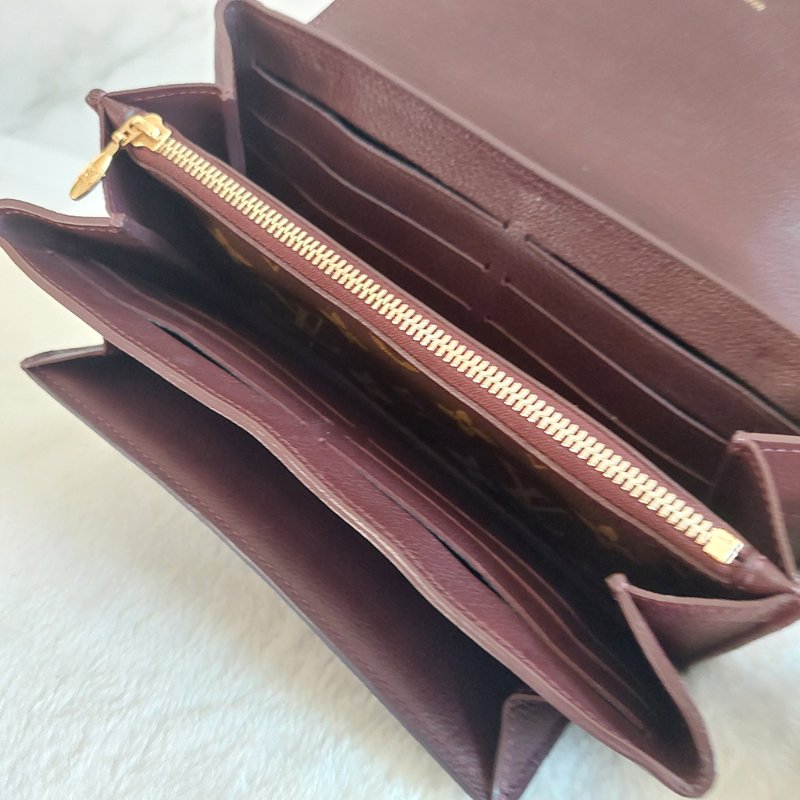 LV M60362 ELYSEE 經典花紋復古精緻S鎖扣長夾~ 二手-43