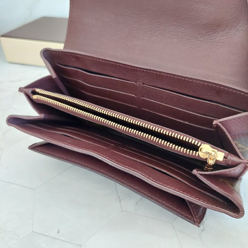 LV M60362 ELYSEE 經典花紋復古精緻S鎖扣長夾~ 二手-46