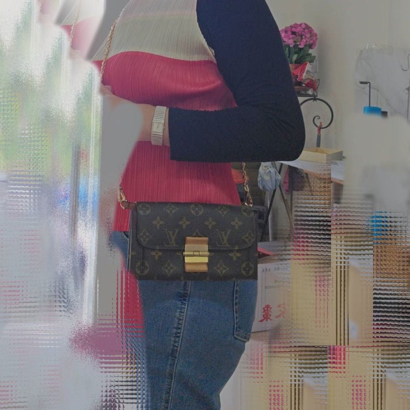 LV M60362 ELYSEE 經典花紋復古精緻S鎖扣長夾~ 二手-26