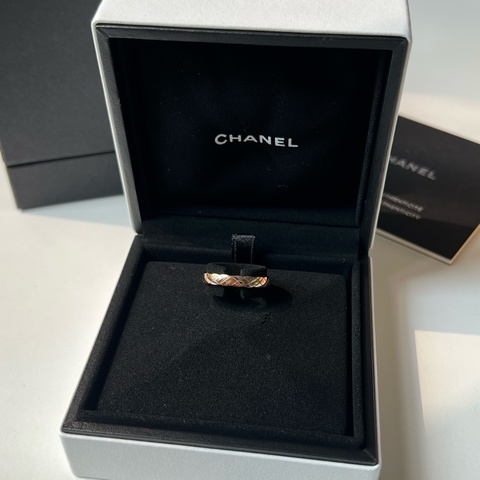 Chanel // Coco Crush Ring // 18k Beige Gold // 52
