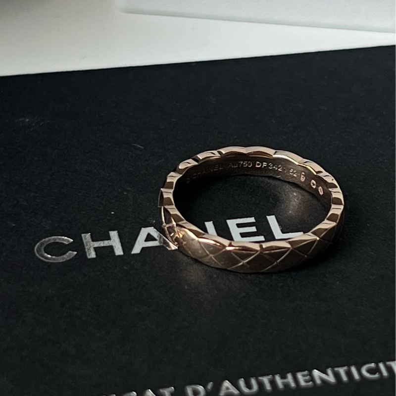 Chanel // Coco Crush Ring // 18k Beige Gold // 52-1