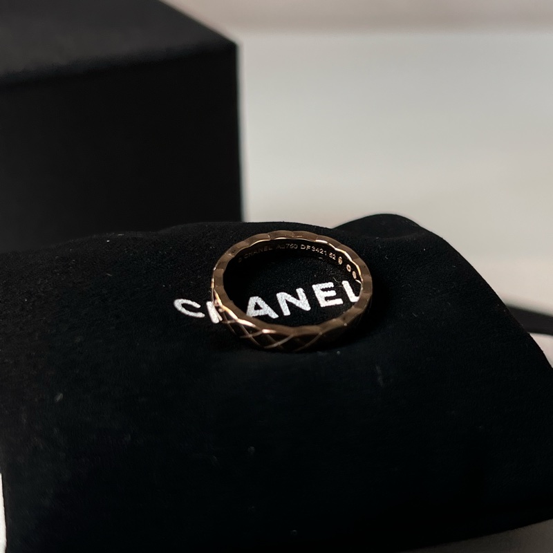 Chanel // Coco Crush Ring // 18k Beige Gold // 52-3