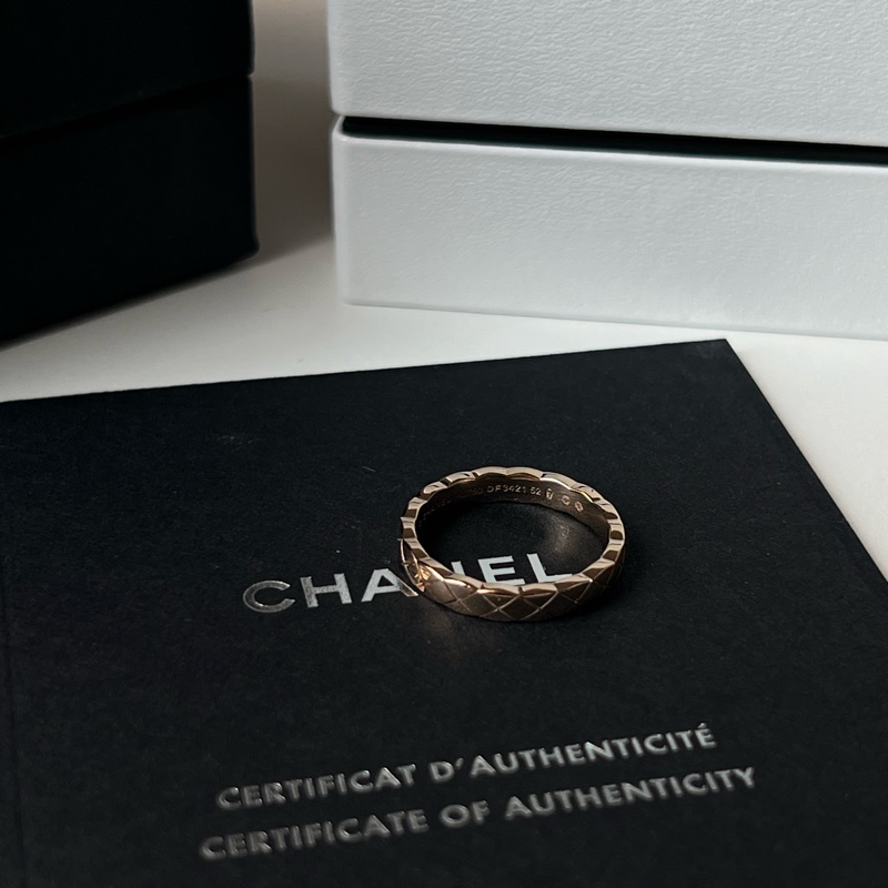 Chanel // Coco Crush Ring // 18k Beige Gold // 52-4