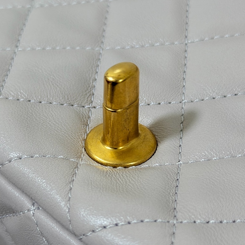 CHANEL 香芋紫 金球方胖子 晶片款99新閑置品-22