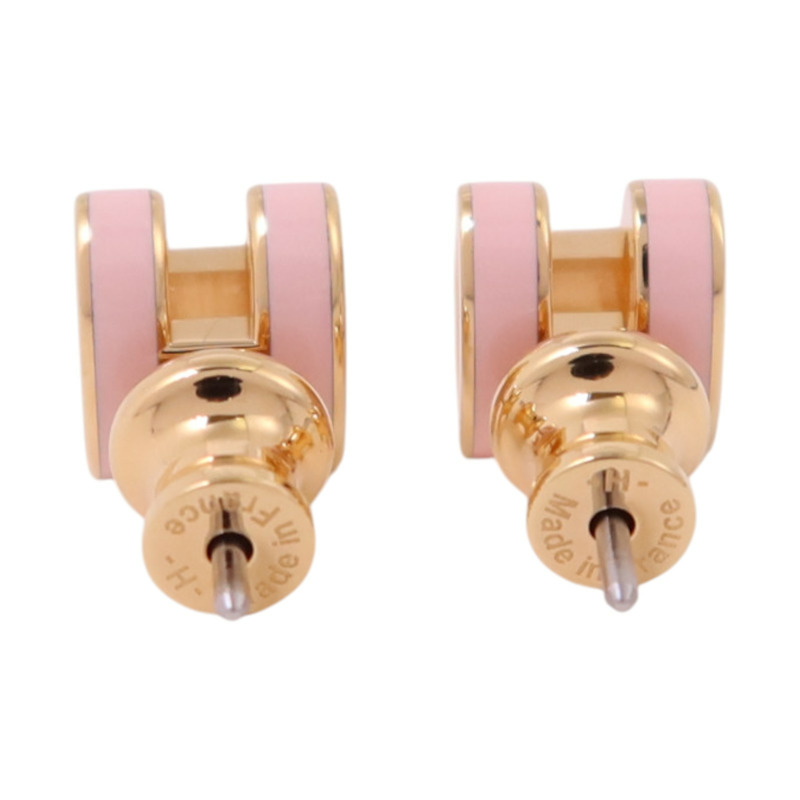 HERMES 金屬/琺瑯Mini Pop H Earrings金扣耳環-2