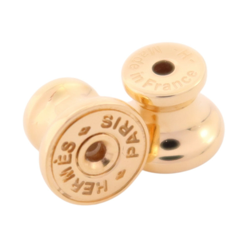 HERMES 金屬/琺瑯Mini Pop H Earrings金扣耳環-5