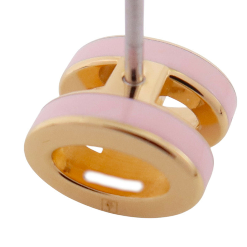 HERMES 金屬/琺瑯Mini Pop H Earrings金扣耳環-6