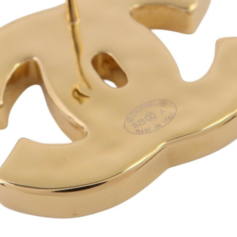 CHANEL 金屬/琺瑯CC Earrings金扣耳環-6