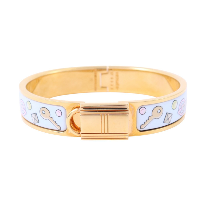 HERMES 金屬/琺瑯Clic Cadenas Bracelet金扣手鏈-0