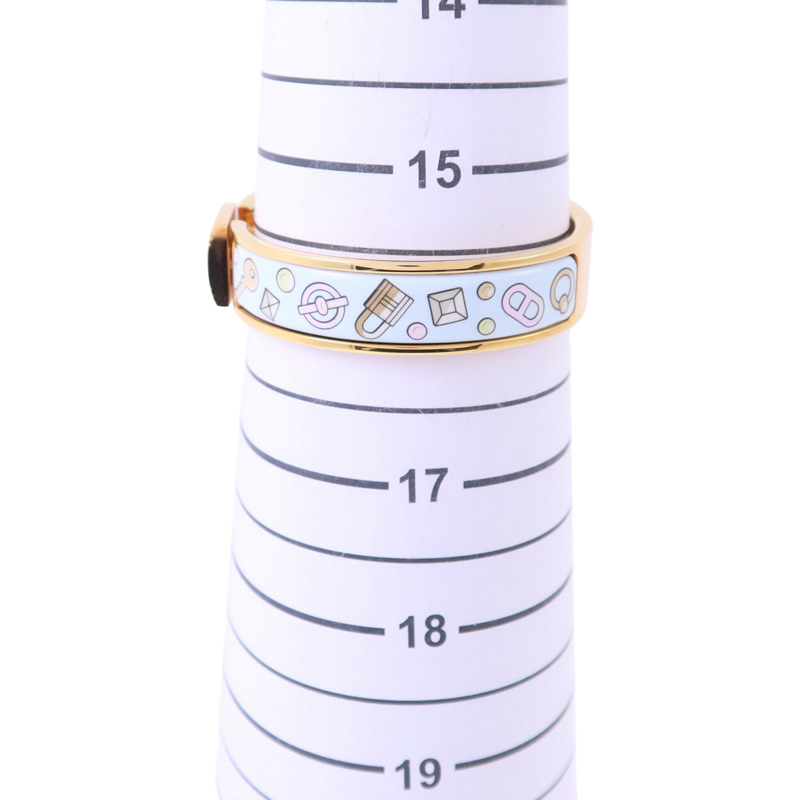 HERMES 金屬/琺瑯Clic Cadenas Bracelet金扣手鏈-8