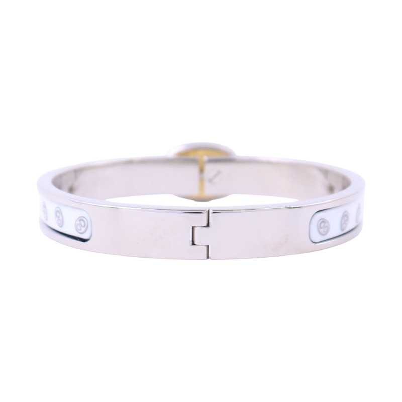 HERMES 金屬/琺瑯Mini Clic Chaine D'Ancre Bracelet銀扣手鏈-2