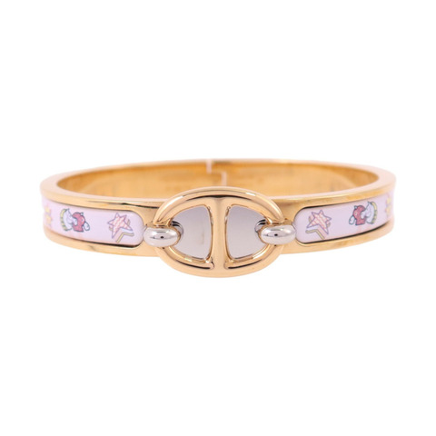 HERMES 金屬/琺瑯Mini Clic Chaine D'Ancre Bracelet金扣手鏈