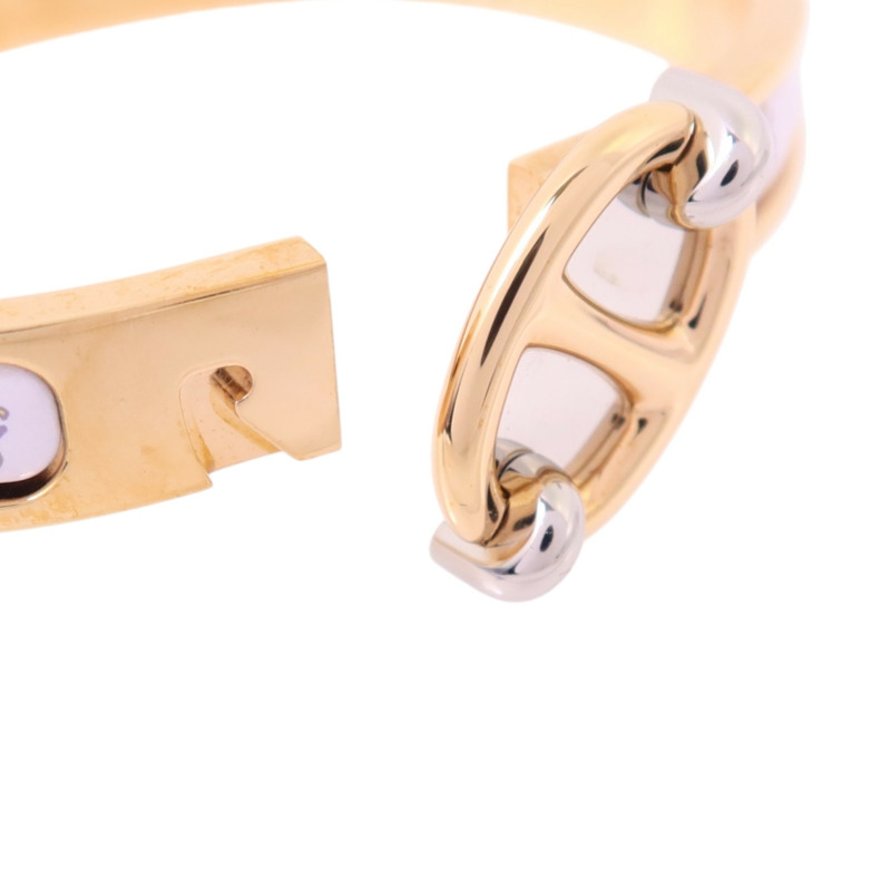 HERMES 金屬/琺瑯Mini Clic Chaine D'Ancre Bracelet金扣手鏈-6