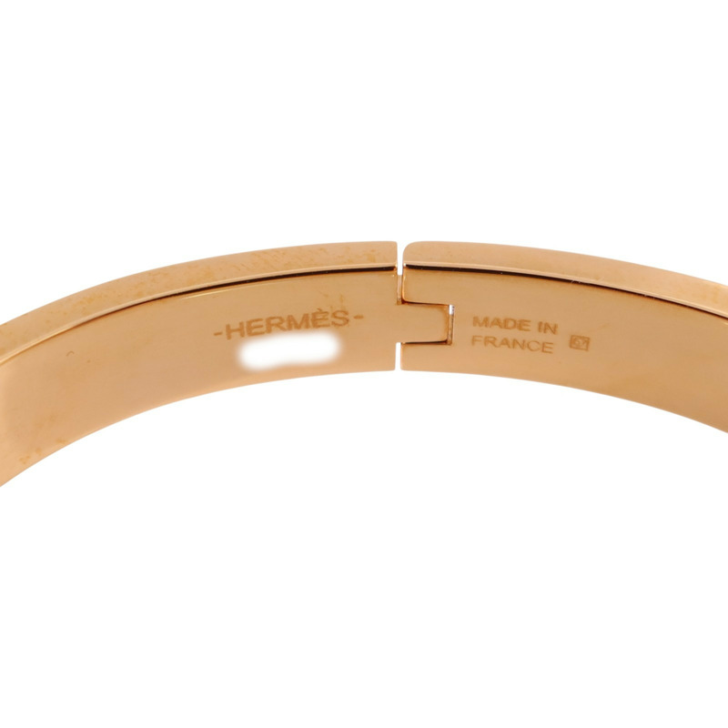 HERMES 金屬/琺瑯Mini Clic Chaine D'Ancre Bracelet金扣手鏈-7