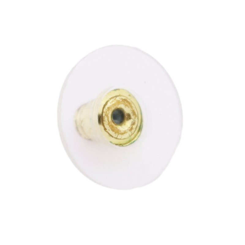 CHANEL 金屬/PVC Earrings金扣耳環-4