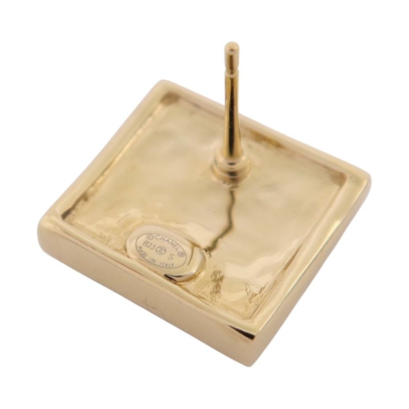 CHANEL 金屬/PVC Earrings金扣耳環-7