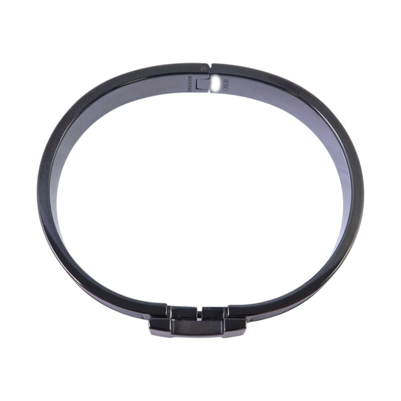 HERMES 金屬/琺瑯Click HH So Black Bracelet手鏈-3