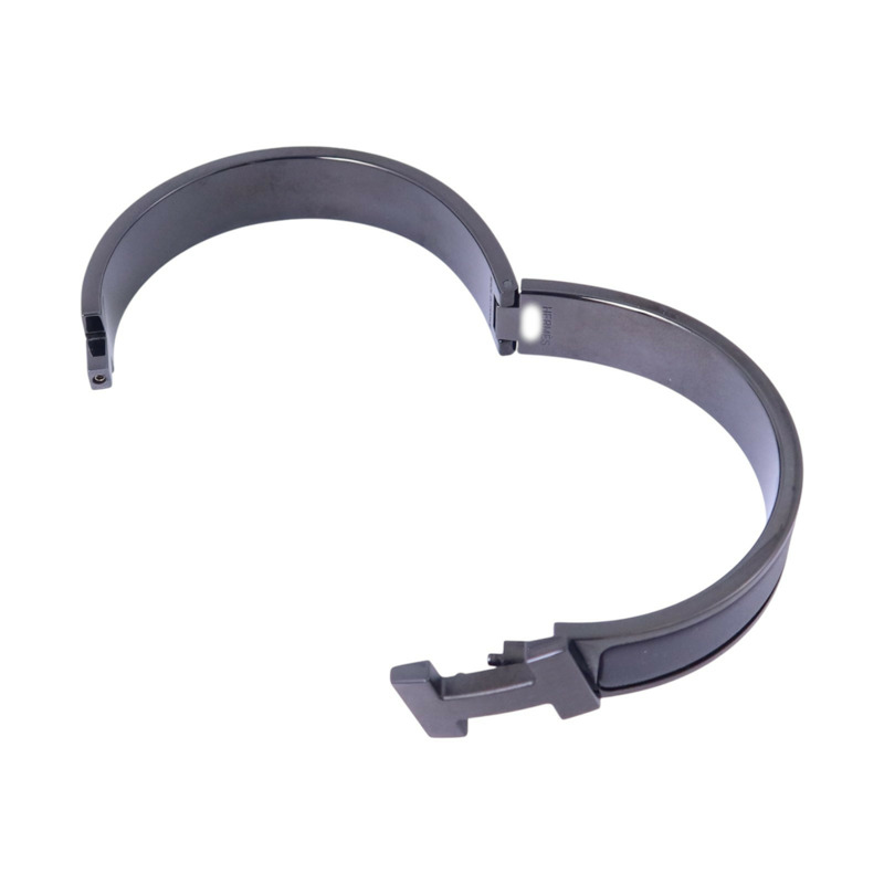 HERMES 金屬/琺瑯Click HH So Black Bracelet手鏈-4