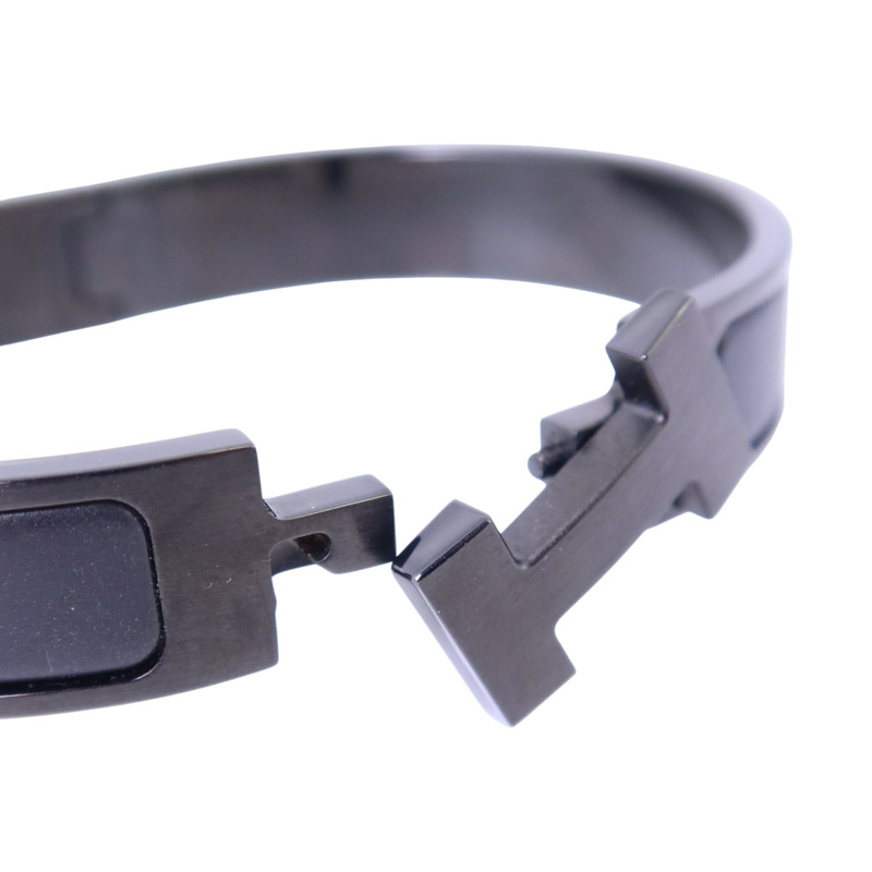 HERMES 金屬/琺瑯Click HH So Black Bracelet手鏈-6